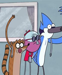 The Regular Show Characters Paint By Numbers