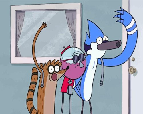 The Regular Show Characters Paint By Numbers