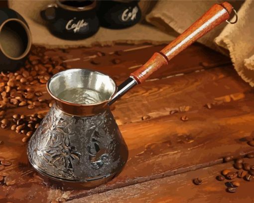 Turkish Coffee Pot Paint By Numbers
