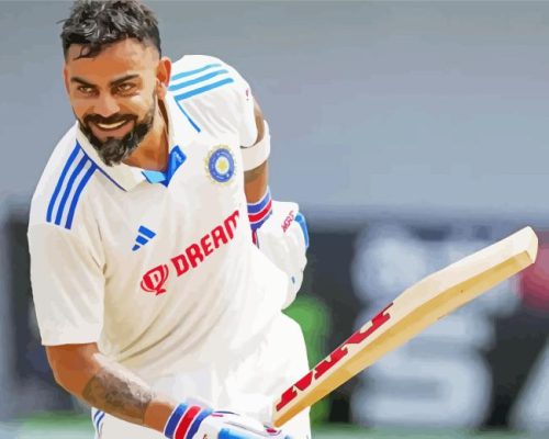 Virat Kohli Indian Cricketer Paint By Number