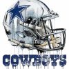 Dallas Cowboys Helmet Logo Paint By Numbers