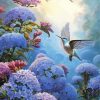 Hummingbirds And Hydrangeas Paint By Numbers