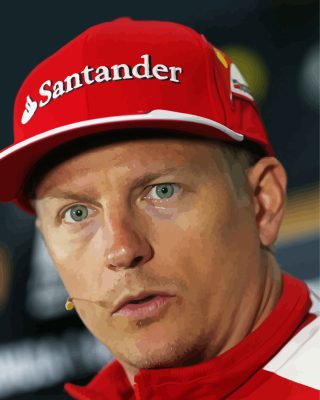 Kimi Raikkonen Motorsport Driver Paint By Numbers