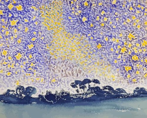 Landscape With Sky By Henri Edmond Cross Paint By Numbers