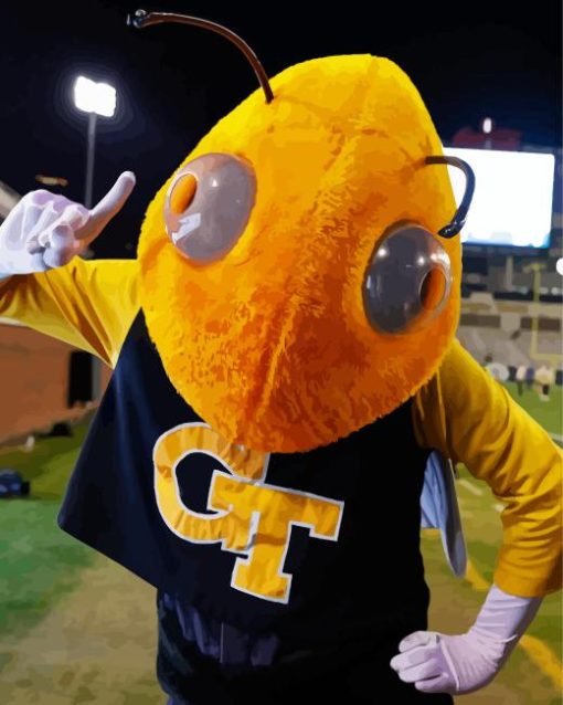 Mascot Of Georgia Tech Football Team Paint By Number
