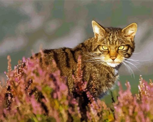 Scottish Wildcat Animal Paint By Numbers