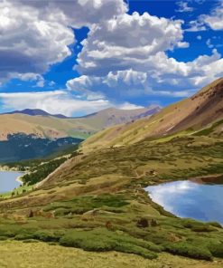 Silver Lake Colorado Landscape Paint By Numbers