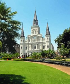 St Louis Cathedral Jackson Square Paint By Number