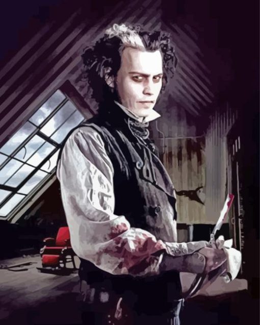 The Demon Barber Sweeney Todd Paint By Number