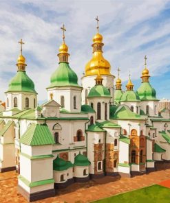 Ukraine Pechersk Lavra Monastery Paint By Number