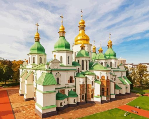 Ukraine Pechersk Lavra Monastery Paint By Number