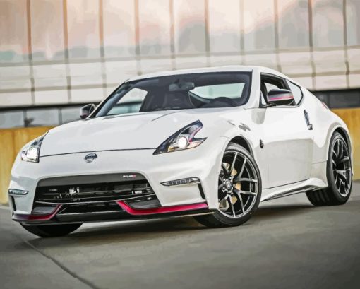 White 370z Car Paint By Number