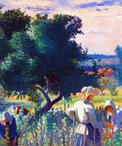 Women Trying The Vine By Henri Edmond Cross Paint By Numbers