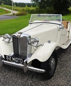 1952 Mg White Car Paint By Numbers
