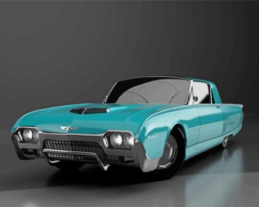 1961 Thunderbird Paint By Numbers