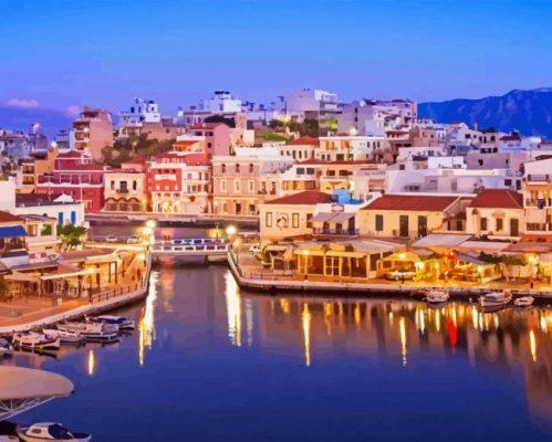 Agios Nikolaos Greece Paint By Numbers