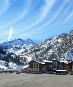 Alpine Meadows Ski Resort Paint By Number