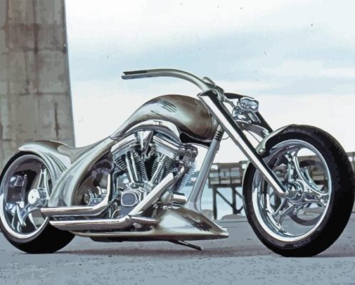 American Chopper Bike Paint By Numbers