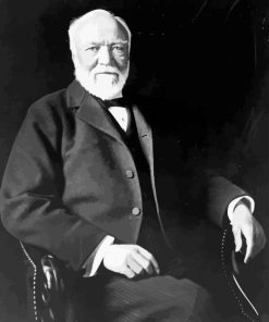 Monochrome Andrew Carnegie Paint By Number
