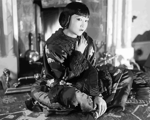 Black And White Anna May Wong Paint By Numbers