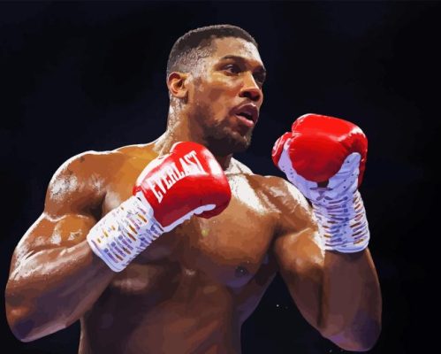 Anthony Joshua Fighting Paint By Numbers