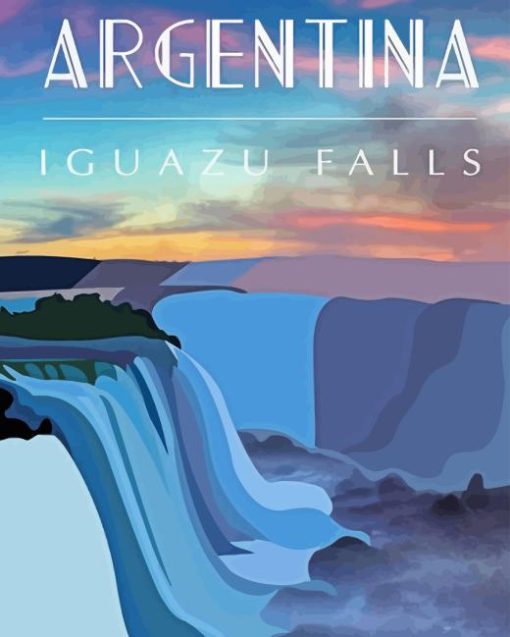 Argentina Iguazu Falls Paint By Numbers