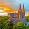 Armagh Cathedral At Sunset Paint By Numbers