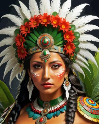 Aztec Princess Paint By Numbers