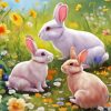 Baby Bunnies And Mother Paint By Numbers