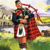 Bagpipe Man Paint By Numbers