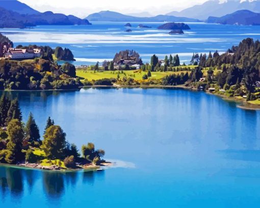 Bariloche Lake Paint By Numbers