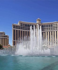 Bellagio Fountain In Las Vegas Paint By Number