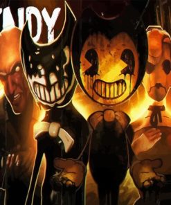 Bendy And The Ink Machine Poster Paint By Numbers