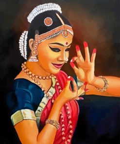 Bharatanatyam Dancer Paint By Number