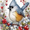 Bird Christmas Paint By Number