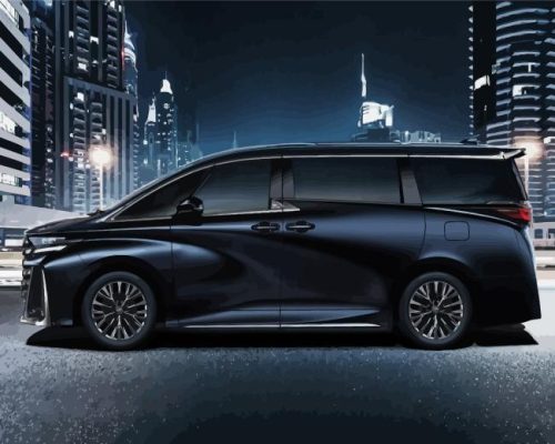 Black Toyota Alphard Paint By Number