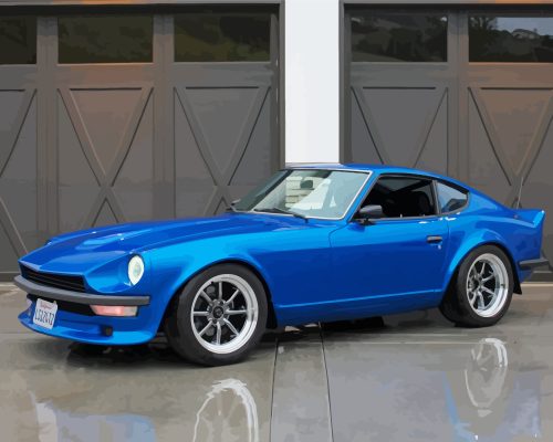 Blue 1972 Nissan Fairlady Paint By Number