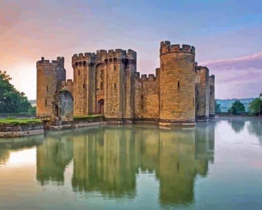 Bodiam Castle Sussex Paint By Number