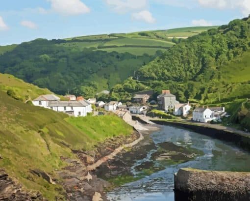 Boscastle Village Paint By Number