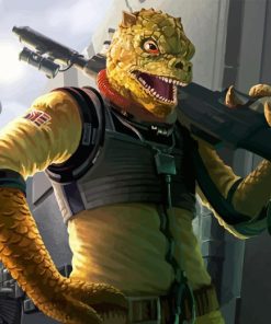 Bossk Character Paint By Numbers
