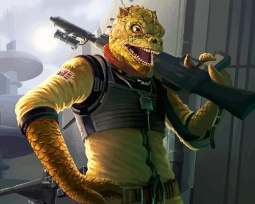 Bossk Character Paint By Numbers