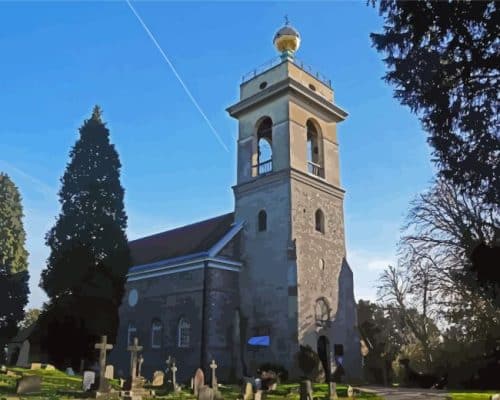 Bradenham Church Paint By Numbers