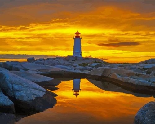 Canada Peggys Cove Paint By Numbers