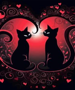 Cats In Love Paint By Numbers