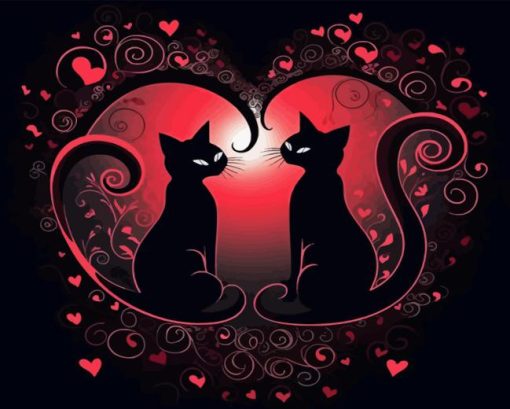 Cats In Love Paint By Numbers