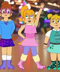 Chipettes Characters Paint By Number