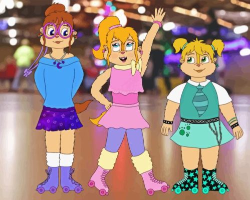 Chipettes Characters Paint By Number