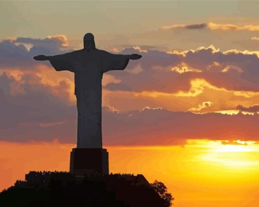 Christ The Redeemer Rio Paint By Numbers