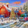 Christmas Farm Paint By Numbers