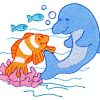 Clownfish And Dolphin Paint By Number